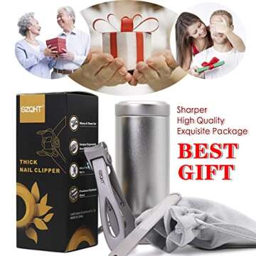 Durable Nail Clippers Set for Thick Nails, Ideal Gift