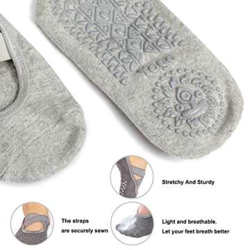 AWLE Women’s Yoga Socks Non-Slip for Pilates, Dance