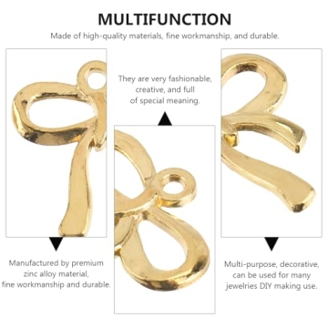 100pcs Gold Bow Charms for DIY Jewelry Making