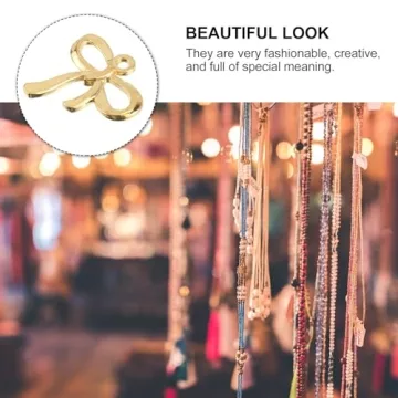 100pcs Gold Bow Charms for DIY Jewelry Making