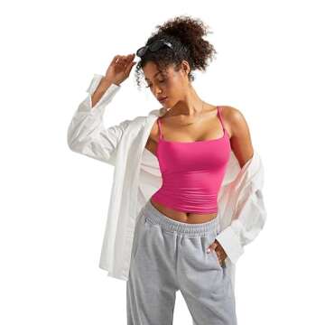 SUUKSESS Women Sexy Square Neck Tank Top for Summer Glam