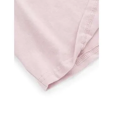 SweatyRocks Women's Casual Short Sleeve Crew Neck Basic Crop Top T Shirts Pink M