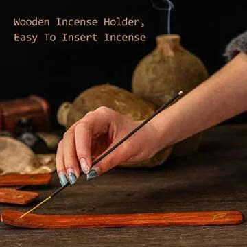 Handmade Wooden Incense Holders - Rustic Charm for Every Home