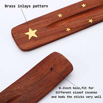 Handmade Wooden Incense Holders - Rustic Charm for Every Home