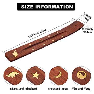 Handmade Wooden Incense Holders - Rustic Charm for Every Home