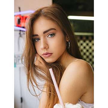 Big Gold Hoop Earrings for Women Hypoallergenic 925 Sterling Silver Post Thin Loop 14K Gold Plated Hoop Earrings Set for Women, 3 Pairs (14K Gold 30mm,40mm,50mm)