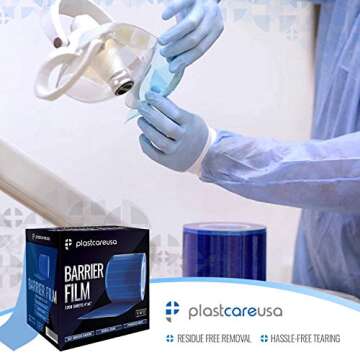Blue Barrier Film Roll 4"x6" - Medical Grade Protection