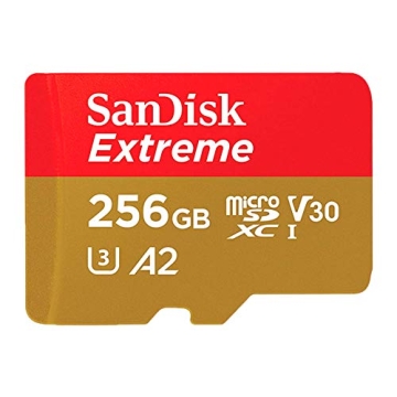 SanDisk 256GB Extreme microSDXC Memory Card for 4K Video