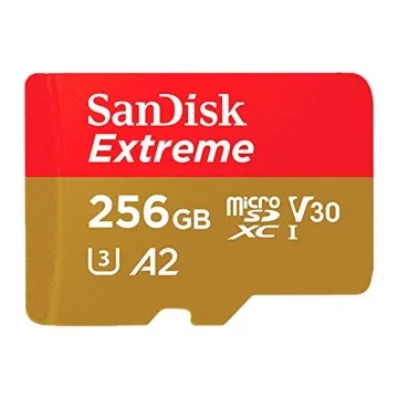 SanDisk 256GB Extreme microSDXC Memory Card for 4K Video