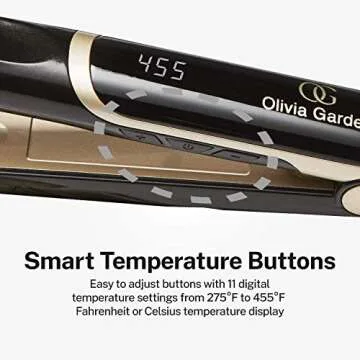 Olivia Garden Ceramic Flat Iron - Professional Quality Styling