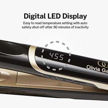 Olivia Garden Ceramic Flat Iron - Professional Quality Styling