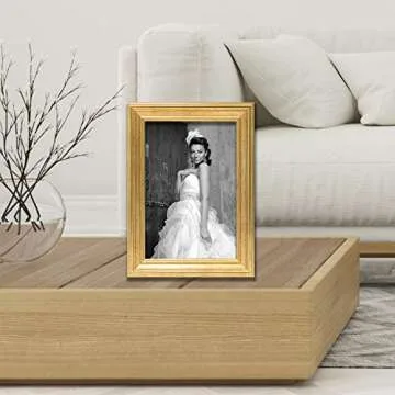 Lawrence Frames Gold 5x7 Sutter Picture Frame