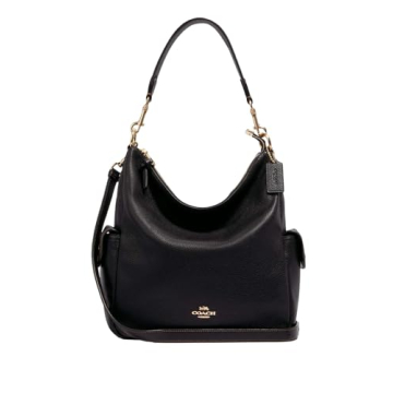 Coach Pennie Leather Shoulder Purse in Black - #6152