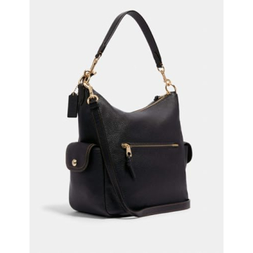 Coach Pennie Leather Shoulder Purse in Black - #6152