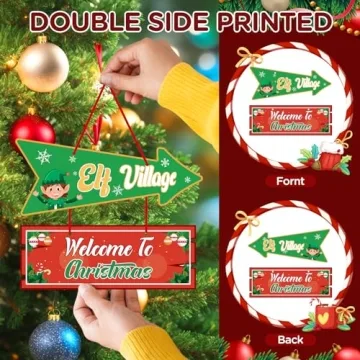 16pcs Christmas Hanging Ornaments for Joyful Decor