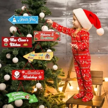 16pcs Christmas Hanging Ornaments for Joyful Decor