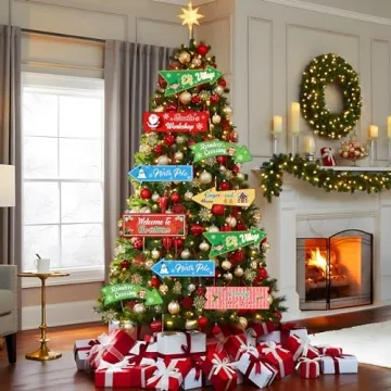 16pcs Christmas Hanging Ornaments for Joyful Decor