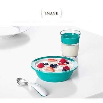 OXO Tot Fork & Spoon Set- Teal , 2 Piece Set
