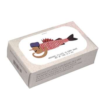 Jose Gourmet Mackerel Fillets in Curry – 120g Tinned Fish for Gourmet Lovers