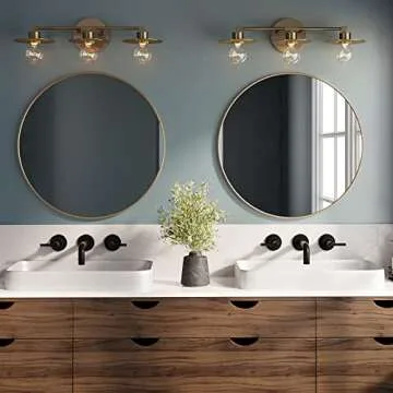 Nathan James Pattinson Mid-Century Bathroom Wall Light Fixture