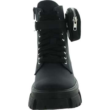 Steve Madden Women's Thora-P Ankle Boot, Black, 10