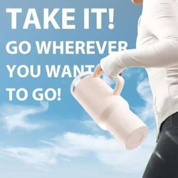 KISSKIND 40oz Leak-Proof Tumbler with Straw Lid