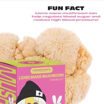 Mistercap's Grow Kits by Wiz Khalifa: Lion’s Mane Mushroom Grow Kit, Mushrooms to Elevate Your Health