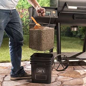 Oklahoma Joe's 5159038W01 Pellet Bucket Kit, Black