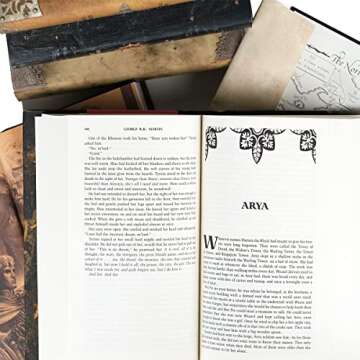 Game of Thrones | Six-Volume Hardcover Book Set with Custom Designed Juniper Books Dust Jackets | Author George R. R. Martin