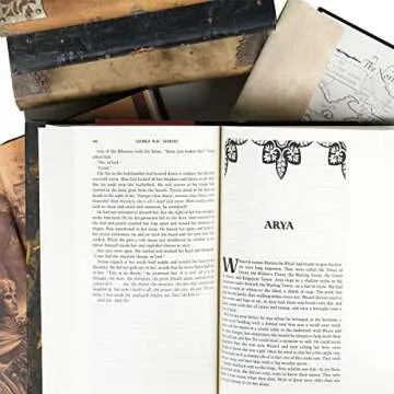 Game of Thrones | Six-Volume Hardcover Book Set with Custom Designed Juniper Books Dust Jackets | Author George R. R. Martin