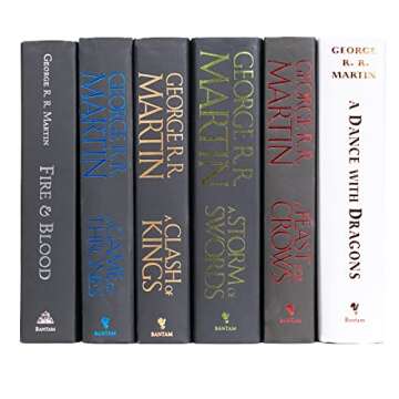 Game of Thrones | Six-Volume Hardcover Book Set with Custom Designed Juniper Books Dust Jackets | Author George R. R. Martin