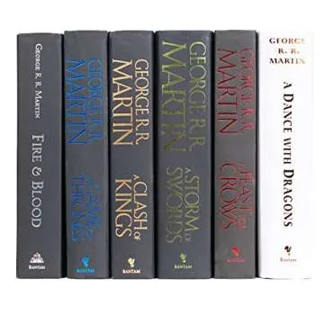 Game of Thrones | Six-Volume Hardcover Book Set with Custom Designed Juniper Books Dust Jackets | Author George R. R. Martin