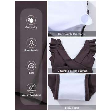 Aleumdr One Piece Swimsuit for Women - Flattering and Fun