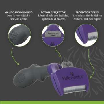 FURminator deShedding Tool for Cats Large