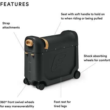 JetKids BedBox - Ride-On & In-Flight Bed for Kids