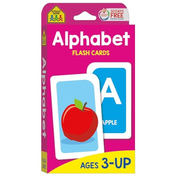 School Zone Alphabet Flash Cards for Learning ABCs and Phonics