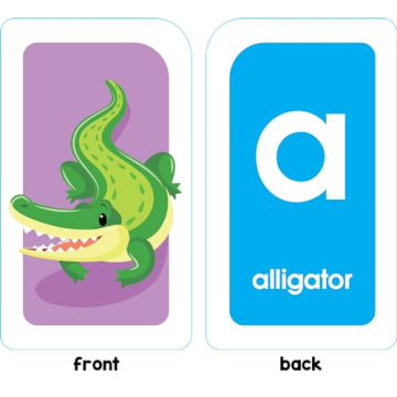 School Zone Alphabet Flash Cards for Learning ABCs and Phonics