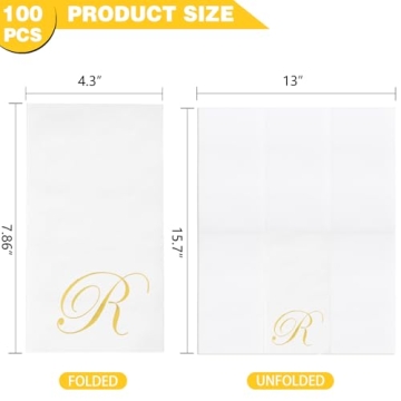 Elegant Gold Monogram Paper Napkins for All Occasions