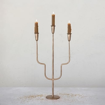 Elegant Hand-Forged Metal Candelabra for Any Occasion