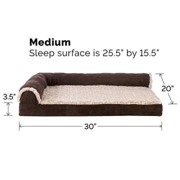 Furhaven Orthopedic Dog Bed for Medium & Small Dogs