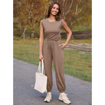 Glamaker Women's Summer 2 Piece Casual Outfit Set