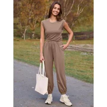 Glamaker Women's Summer 2 Piece Casual Outfit Set