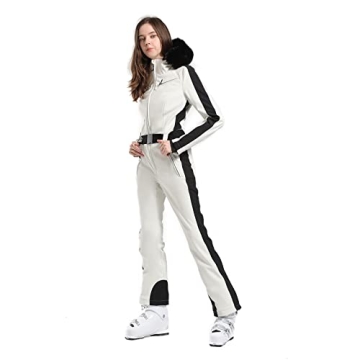 Stylish IMPHUT Women's One-Piece Ski Suit for Skiing