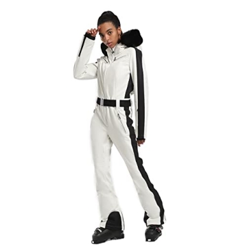 Stylish IMPHUT Women's One-Piece Ski Suit for Skiing