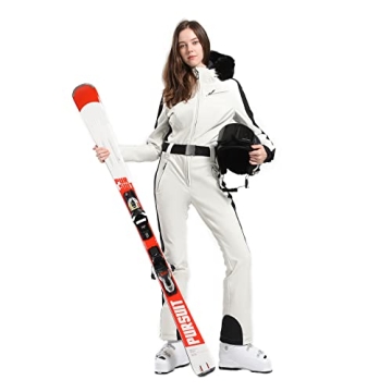 Stylish IMPHUT Women's One-Piece Ski Suit for Skiing