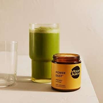 Moon Juice Power Dust Energy Support - Natural Mushroom Based Adaptogenic Powder Supplement - Ashwagandha, Ginseng, Cordyceps, Astragalus & Rhodiola - Vegan, Gluten-Free, Caffeine-Free (1.5oz)