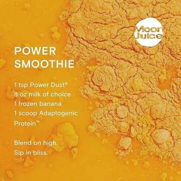 Moon Juice Power Dust Energy Support - Natural Mushroom Based Adaptogenic Powder Supplement - Ashwagandha, Ginseng, Cordyceps, Astragalus & Rhodiola - Vegan, Gluten-Free, Caffeine-Free (1.5oz)