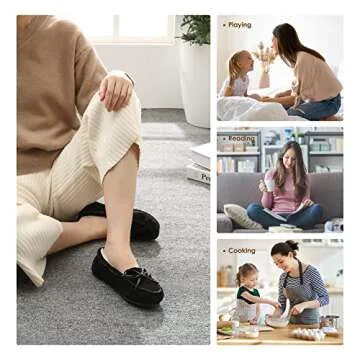 Cozy Women’s Faux Fur House Slippers for Indoor & Outdoor