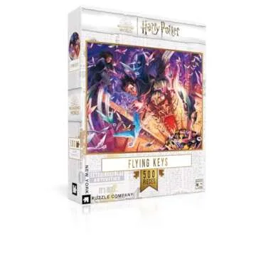 New York Puzzle Company - Harry Potter Flying Keys 500-Piece Jigsaw Puzzle for Family Game Nights by Mary GrandPré