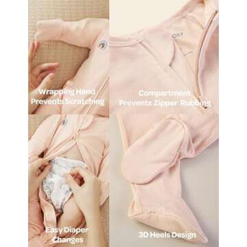 Momcozy Baby Pajamas with Temperature Monitoring & Zippers